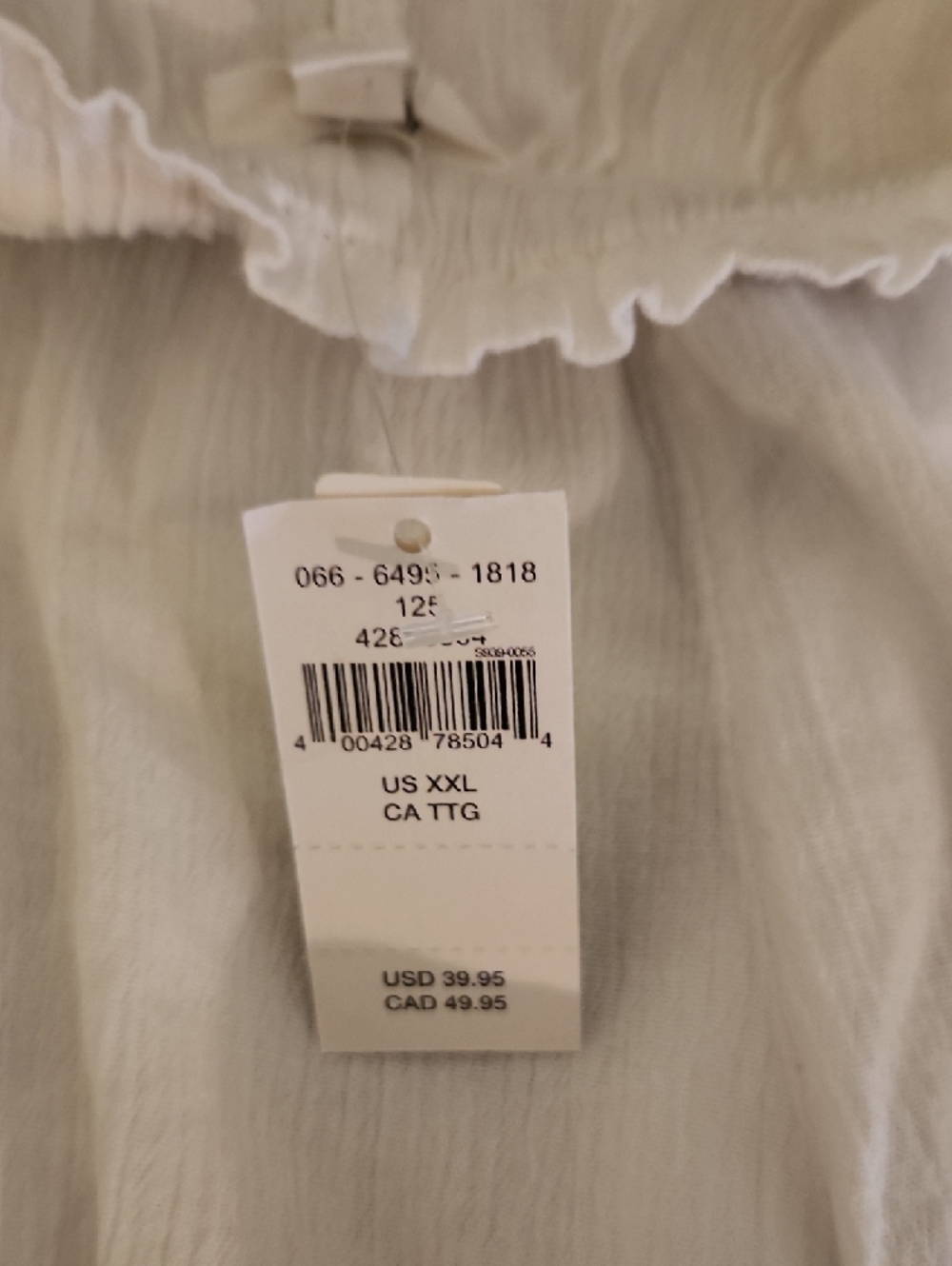 Aerie White Sheer Elastic Waist Shorts with Lace Trim (LINGERIE) - Picture 4 of 5